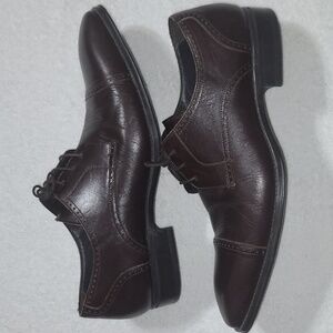 Mezlan Brown Leather Oxford Dress Shoes Size 10.5M Made in Spain